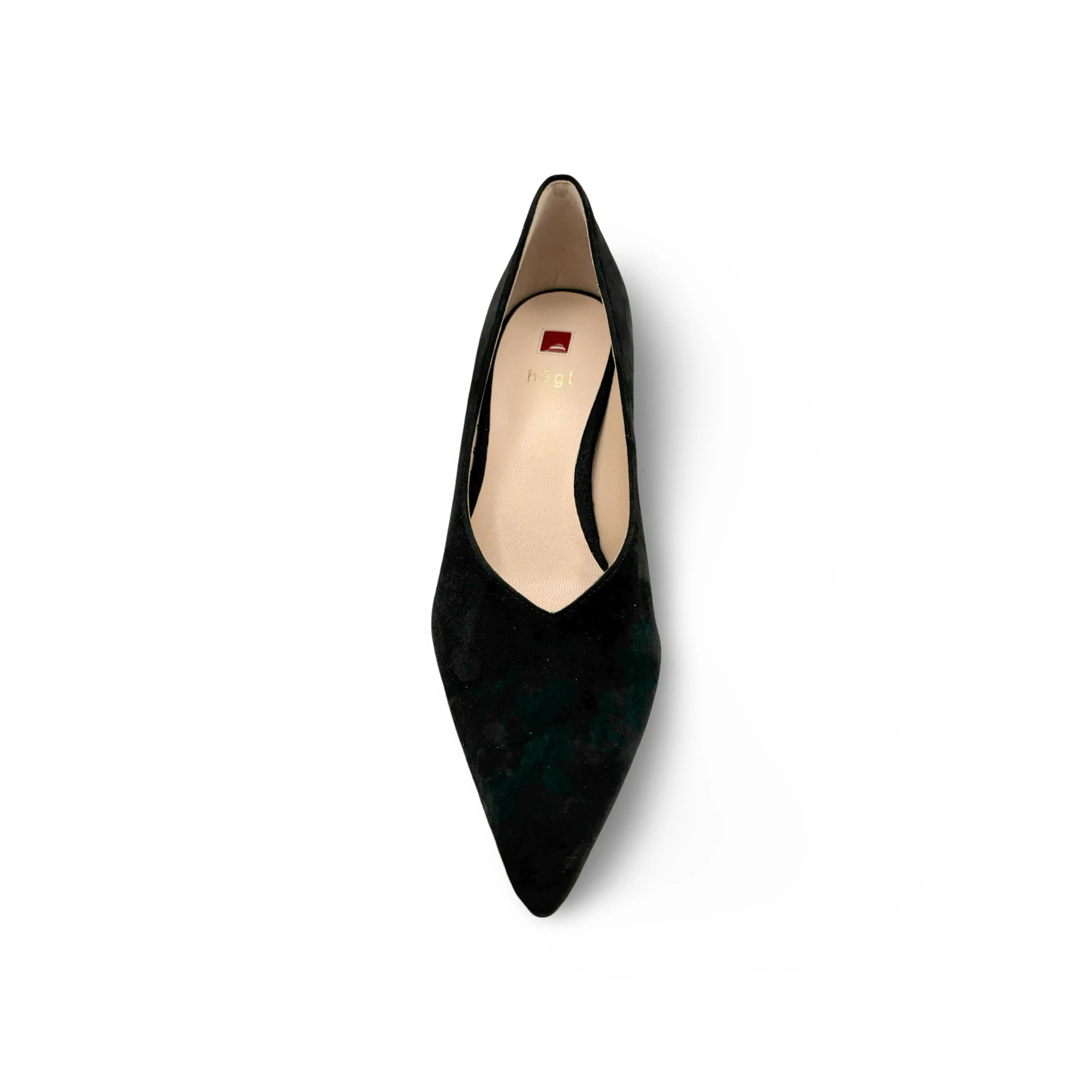 104502 Kim Black Suede Pump