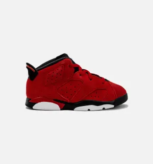 Air Jordan 6 Retro Toro Bravo Infant Toddler Lifestyle Shoe - Red/Black