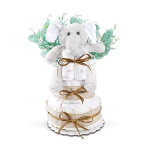 Alder Creek Gift Baskets Wild About Baby Two Tier Diaper Cake Gift Basket