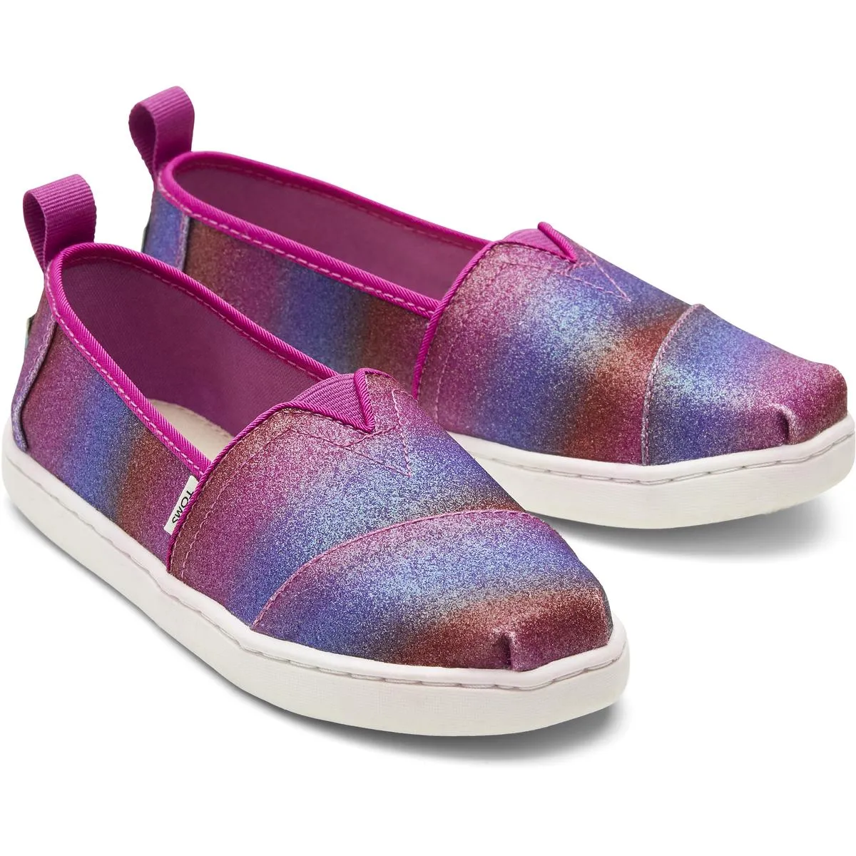 Alpargata Girls Slip On Glitter Loafers