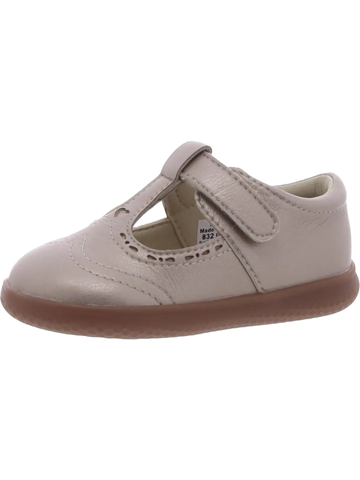 Amica Girls Faux Leather Wing Tip Mary Janes