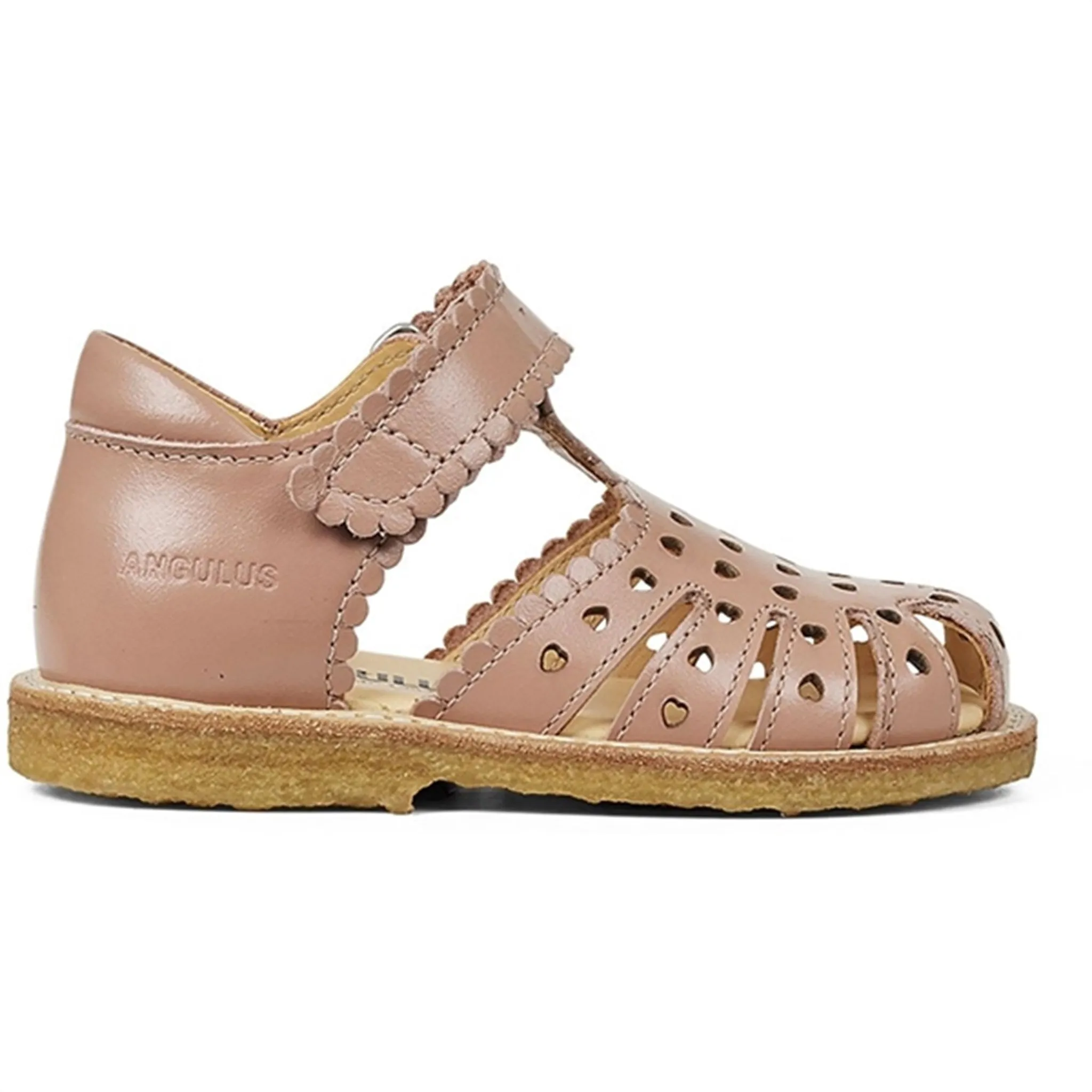 Angulus Starter Sandal W. Velcro Dark Peach