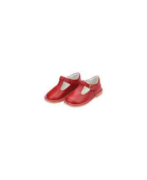 Baby Girl Selina Scalloped Mary Jane Shoe In Red