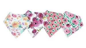 Bandana Bibs Set of 4 Bloom