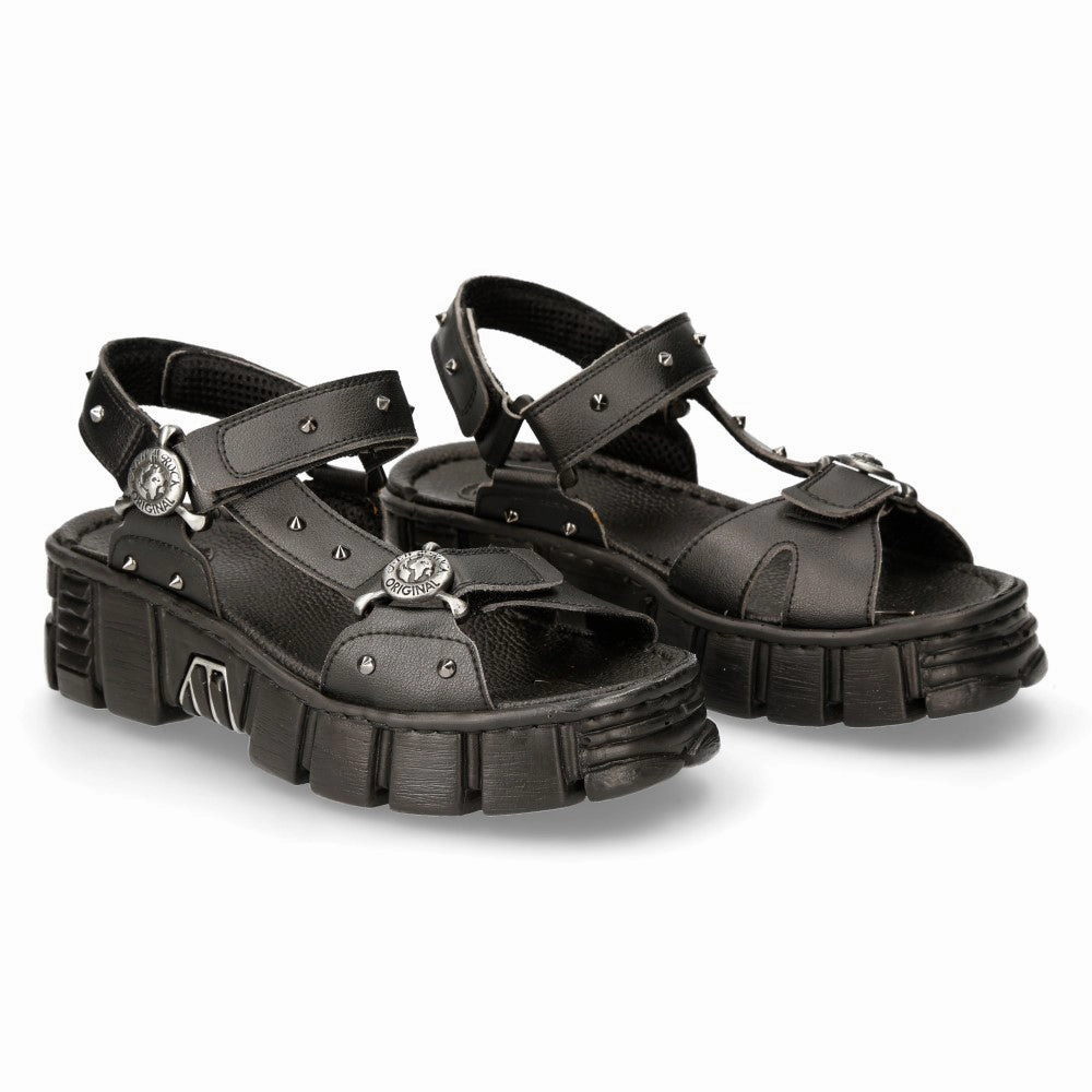 BIOS120-V1 Metallic Vegan Leather Sandals