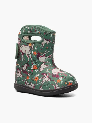 Bogs II Unicorn Awesome 72896I-448 Toddlers 10 Green Waterproof Rain Boot KHD670