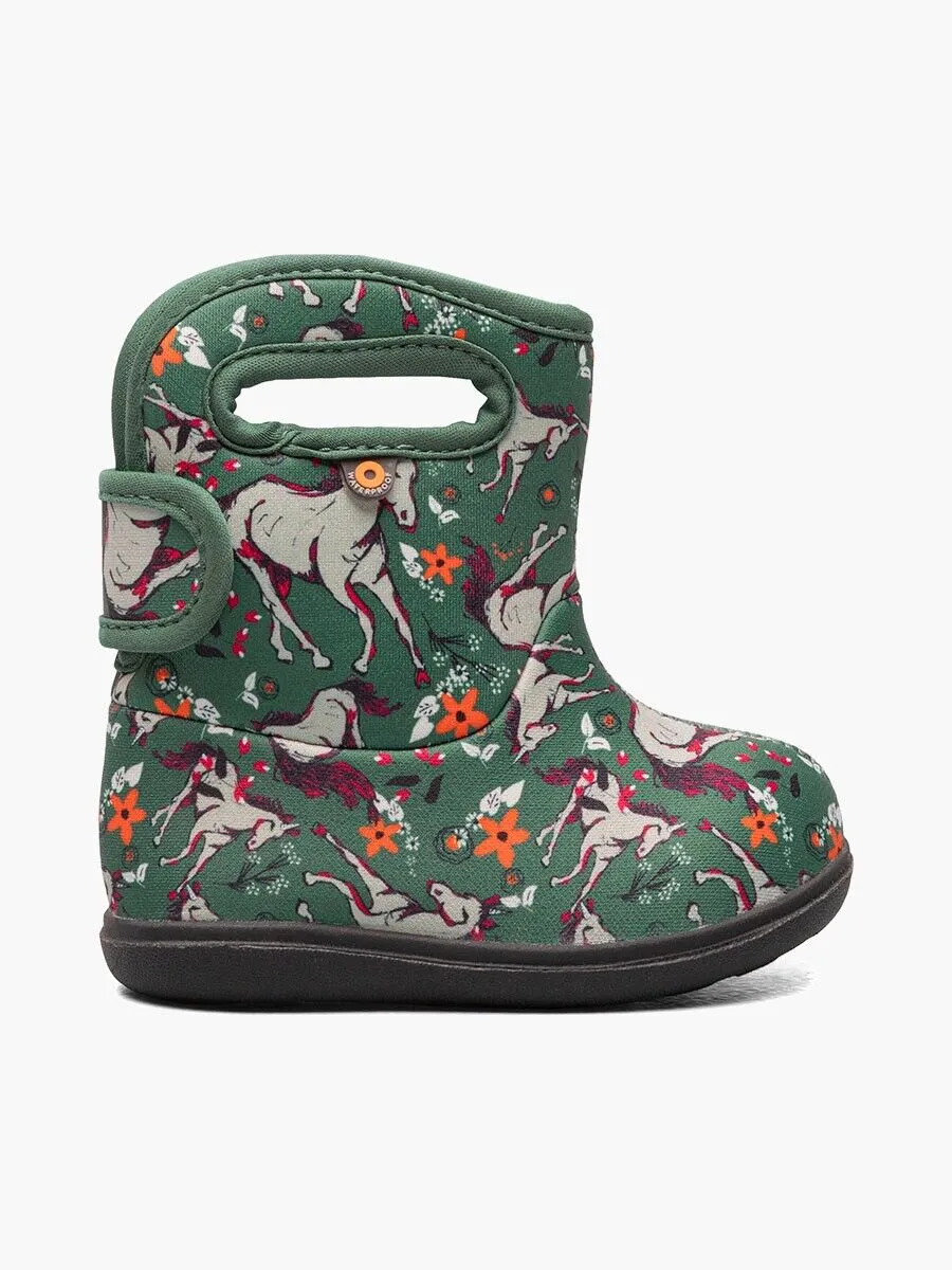 Bogs II Unicorn Awesome 72896I-448 Toddlers 10 Green Waterproof Rain Boot KHD670