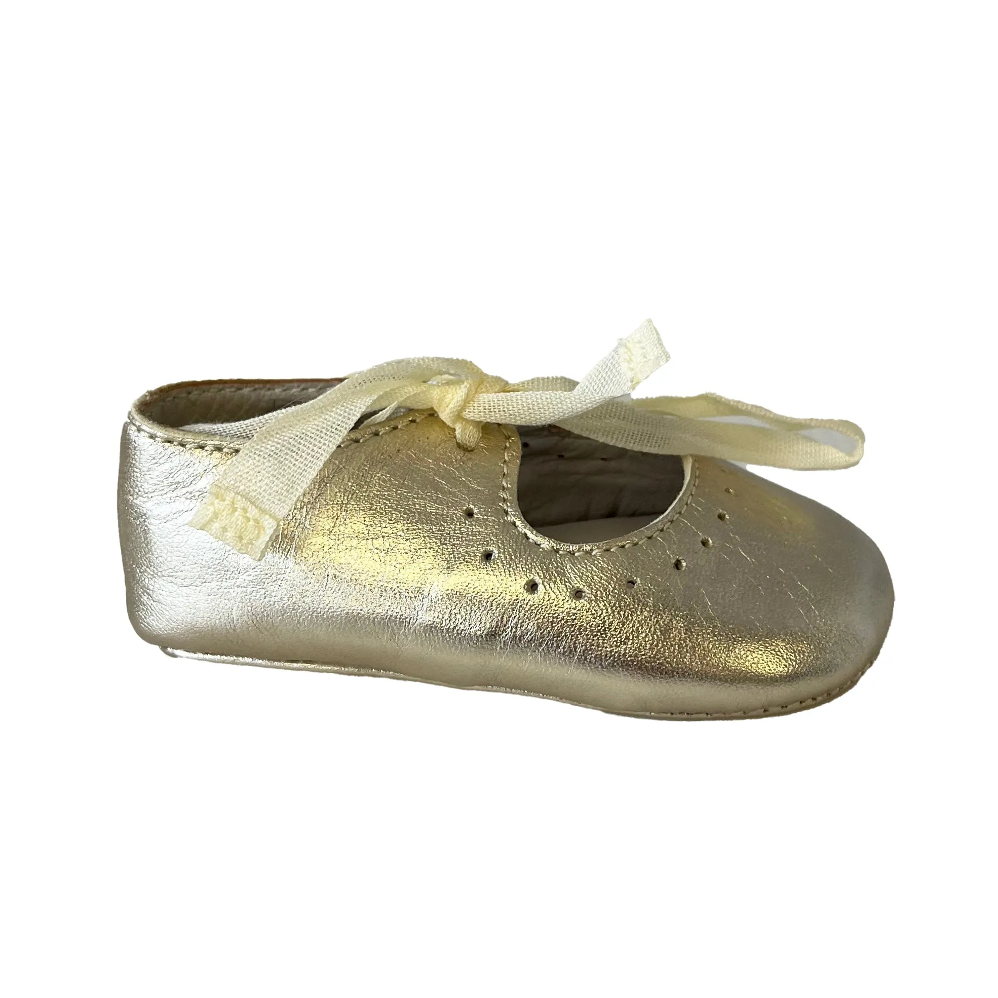 Bonpoint Girls Gold Shoes