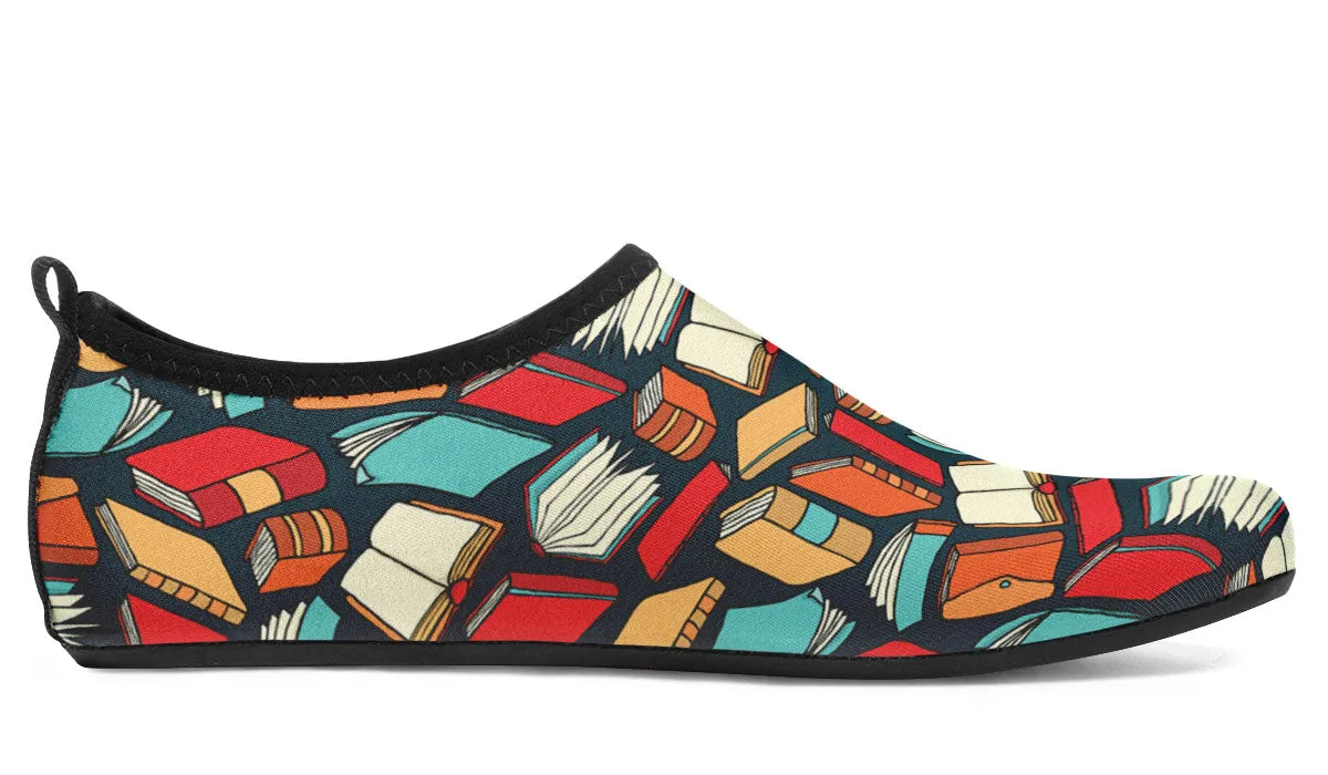 Book Lovers Aqua Barefoot Shoes