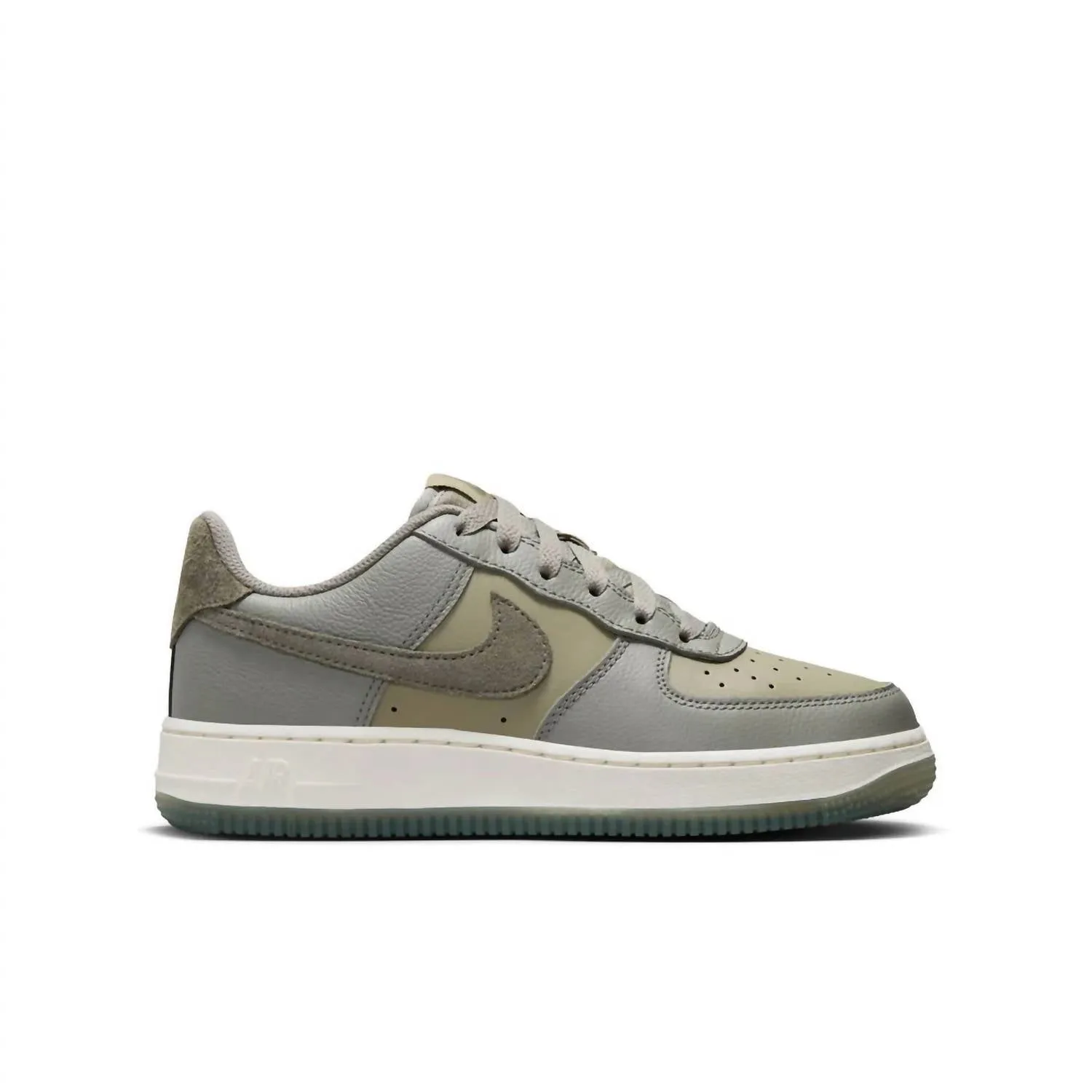 Boy's Air Force 1 Lv8 4 Gs Sneakers In Dark Stucco/medium Olive