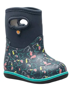 Boy's Classic Pet Boots In Ink Blue Multi
