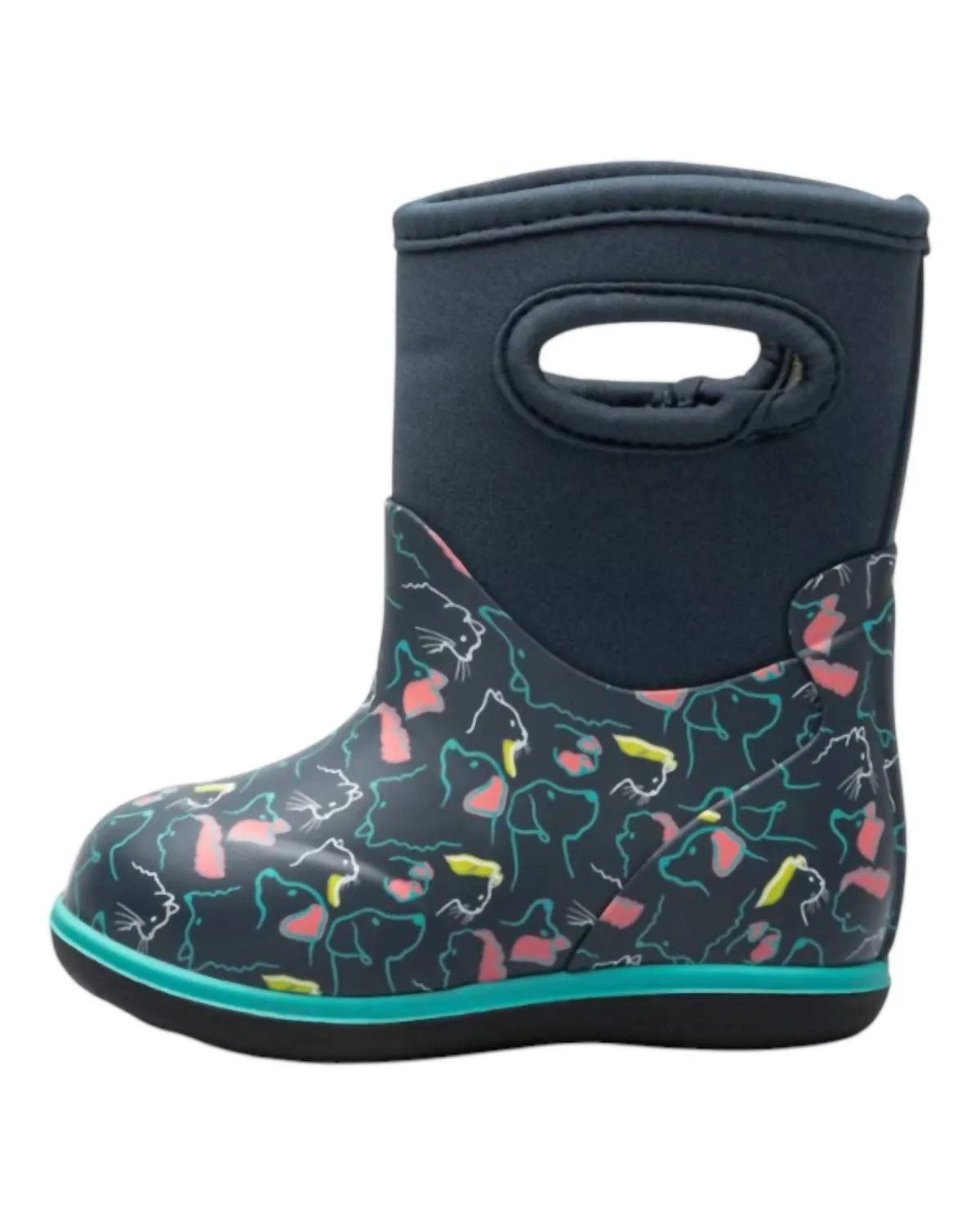 Boy's Classic Pet Boots In Ink Blue Multi