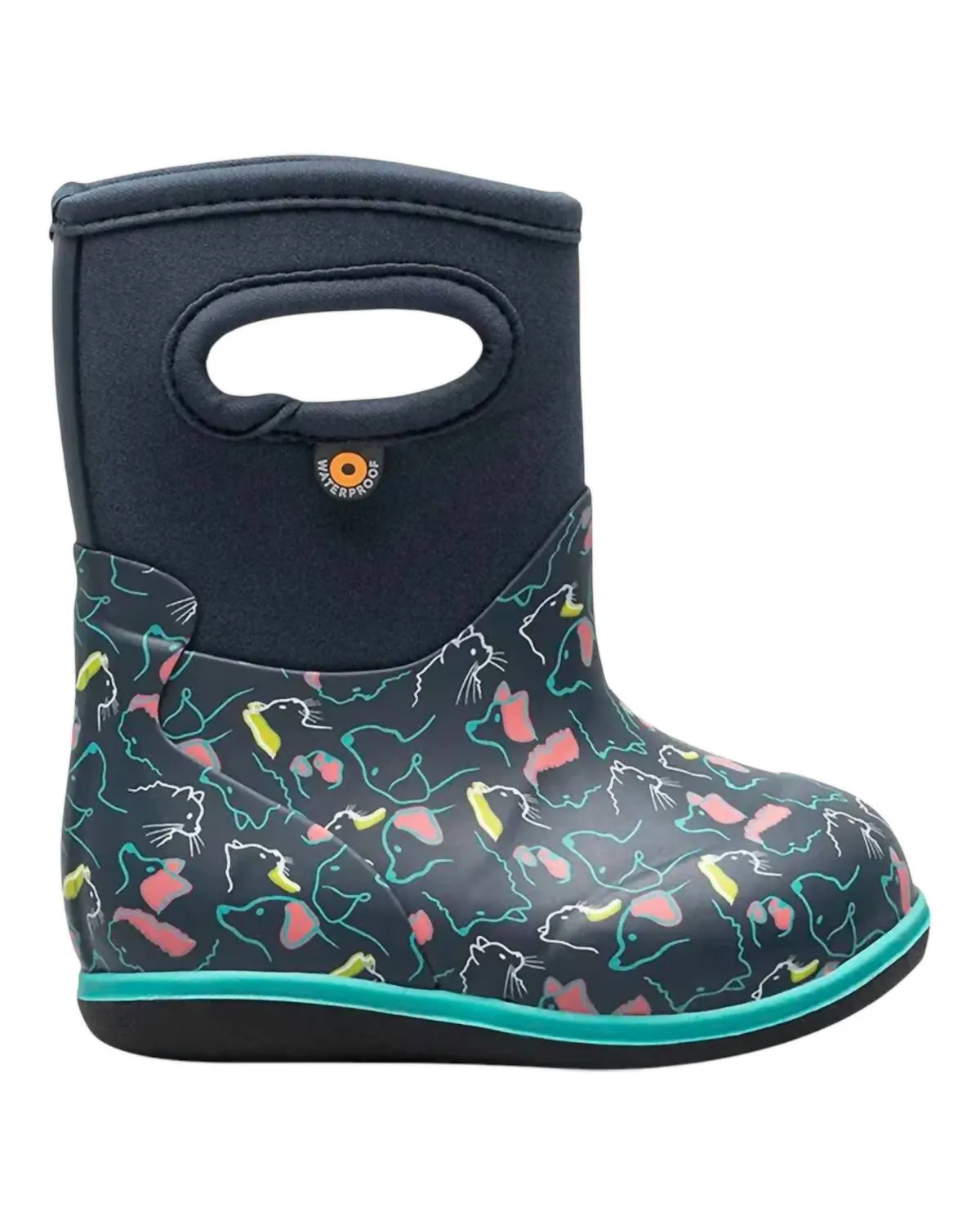 Boy's Classic Pet Boots In Ink Blue Multi