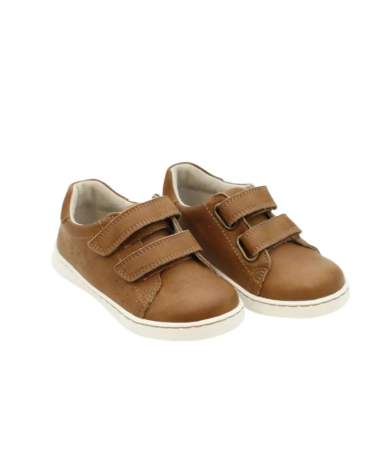 Boy's Kyle Double Strap Sneaker In Chestnut