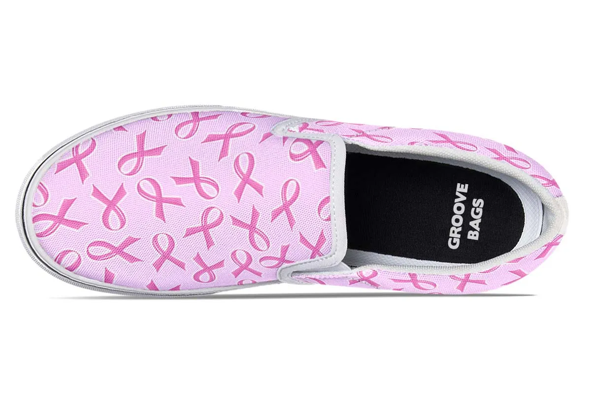Breast Cancer Awareness Slip-On Shoes