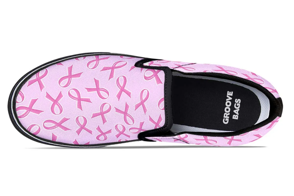 Breast Cancer Awareness Slip-On Shoes