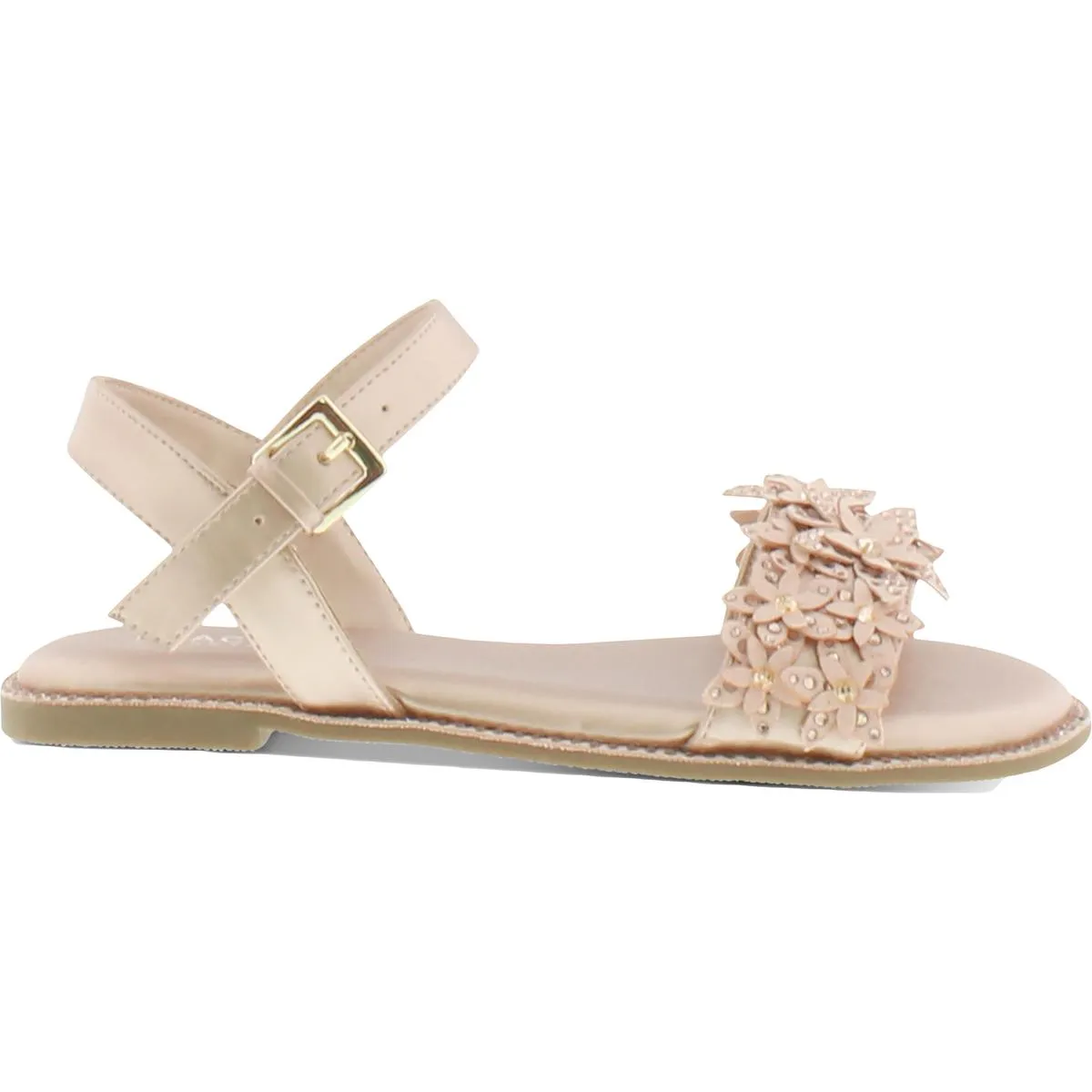 Brie Sparkle Girls Embellished Floral Dress Sandals