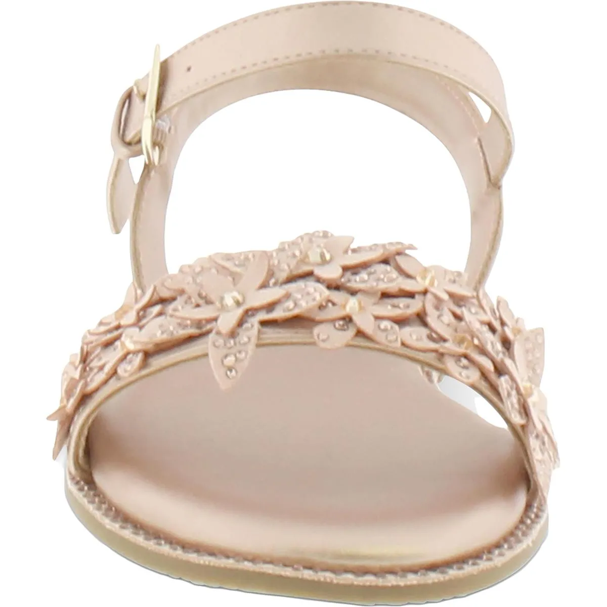 Brie Sparkle Girls Embellished Floral Dress Sandals