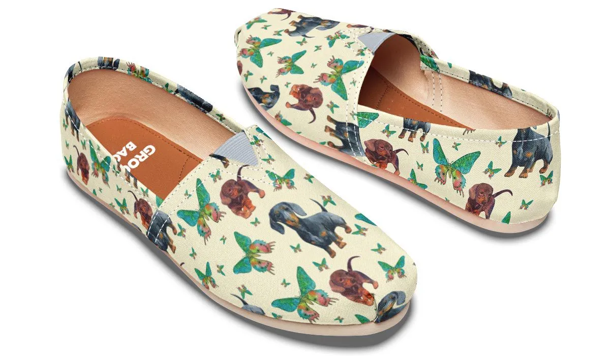 Butterfly Dachshund Casual Shoes