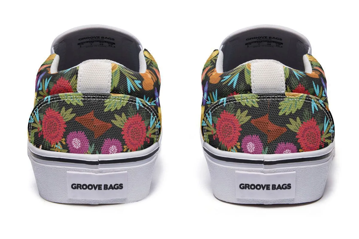 Cat Flower Slip-On Shoes