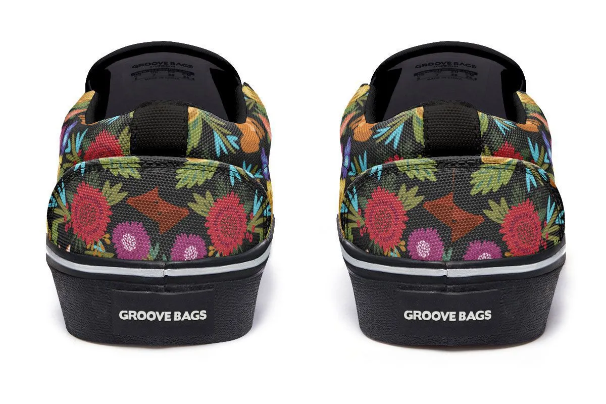 Cat Flower Slip-On Shoes