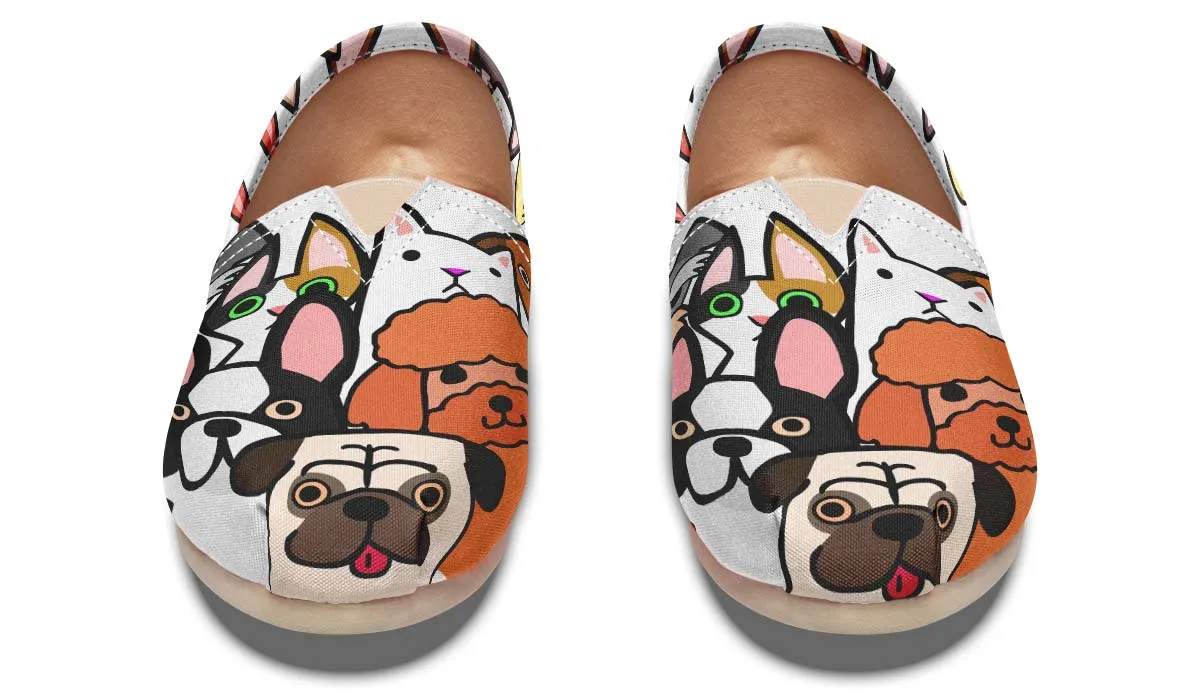 Cats And Dogs Veterinarian Casual Shoes