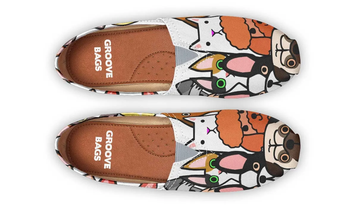 Cats And Dogs Veterinarian Casual Shoes