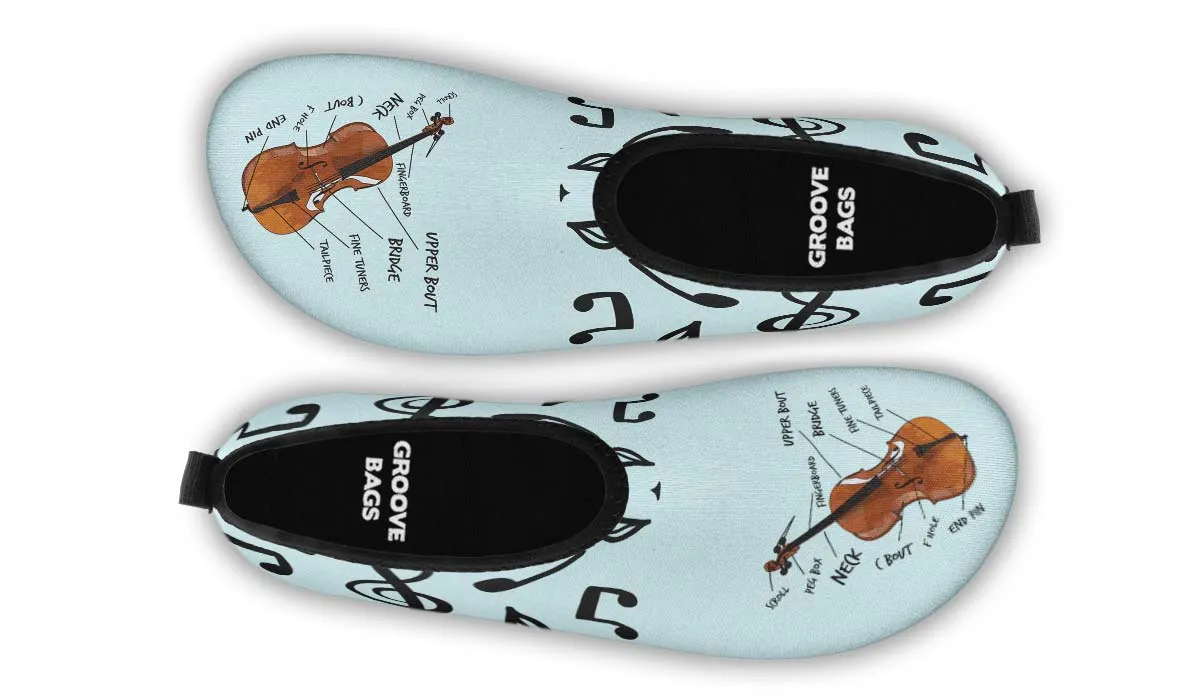 Cello Diagram Aqua Barefoot Shoes