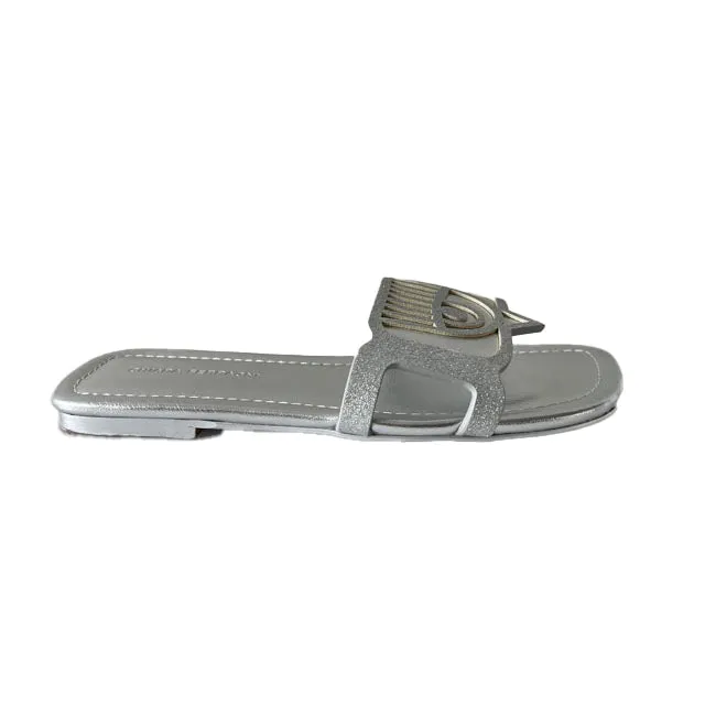 Chiara Ferragni Girls Silver Sandals