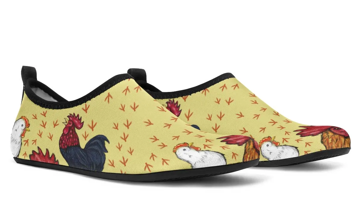 Chicken Aqua Barefoot Shoes