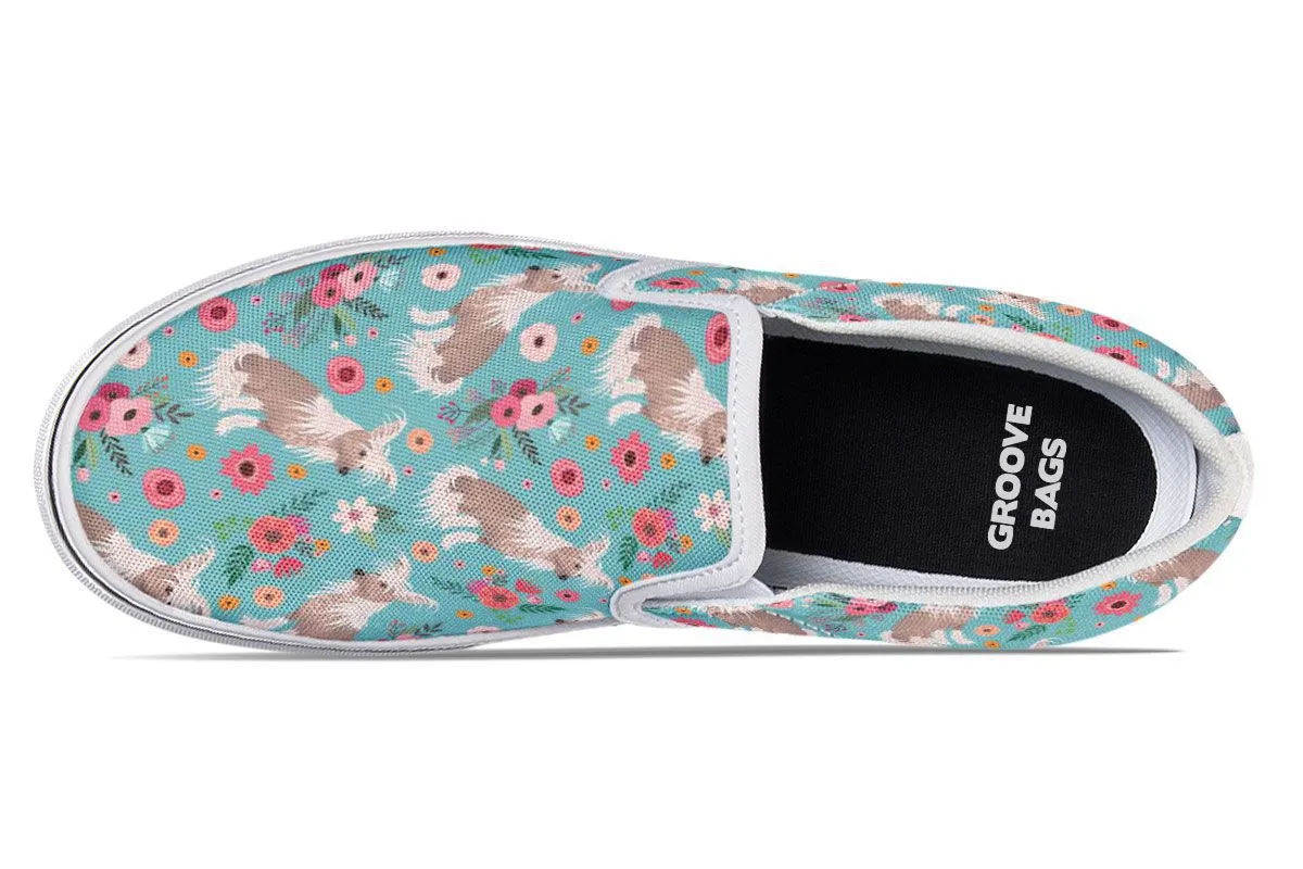 Chinese Crested Flower Slip-On Shoes
