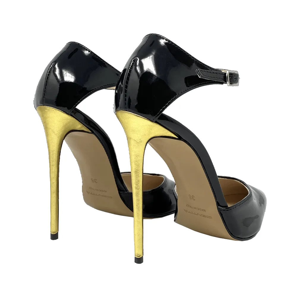CHLOE BLACK / GOLD PATENT