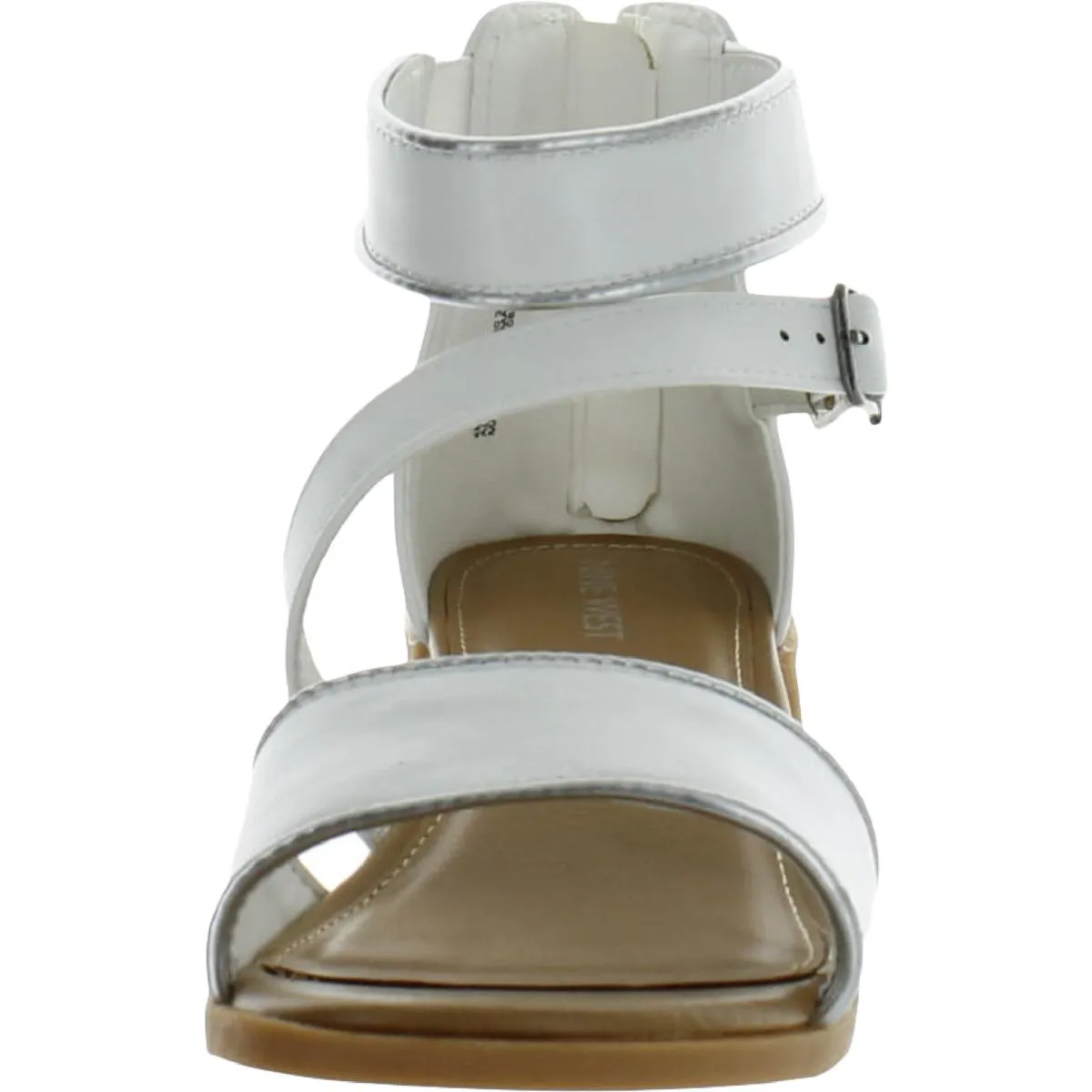Chloe Girls Stretch Faux Leather Block Heels