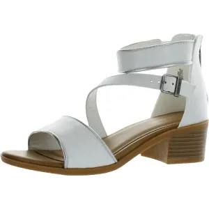 Chloe Girls Stretch Faux Leather Block Heels