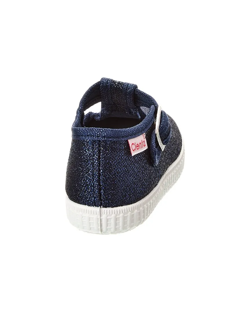 Cienta Glitter Canvas Mary Jane