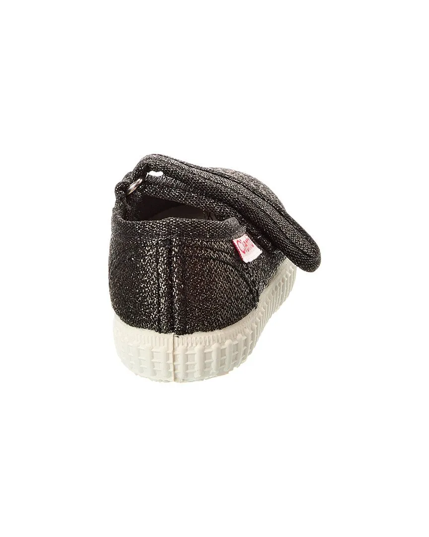Cienta Glitter Canvas Sneaker
