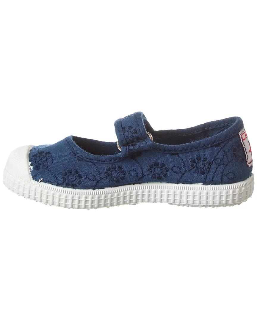 Cienta Mercedes Bordado Tintado Canvas Sneaker