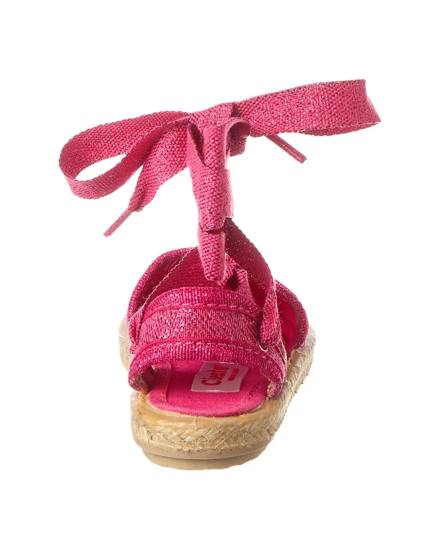 Cienta Valenciana Metalizado Canvas Sandal