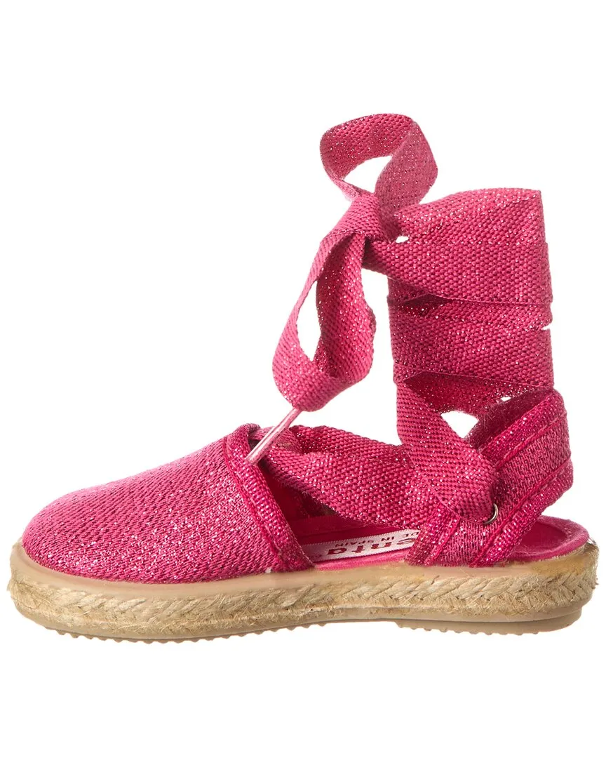 Cienta Valenciana Metalizado Canvas Sandal
