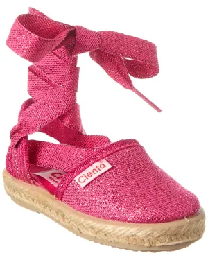 Cienta Valenciana Metalizado Canvas Sandal