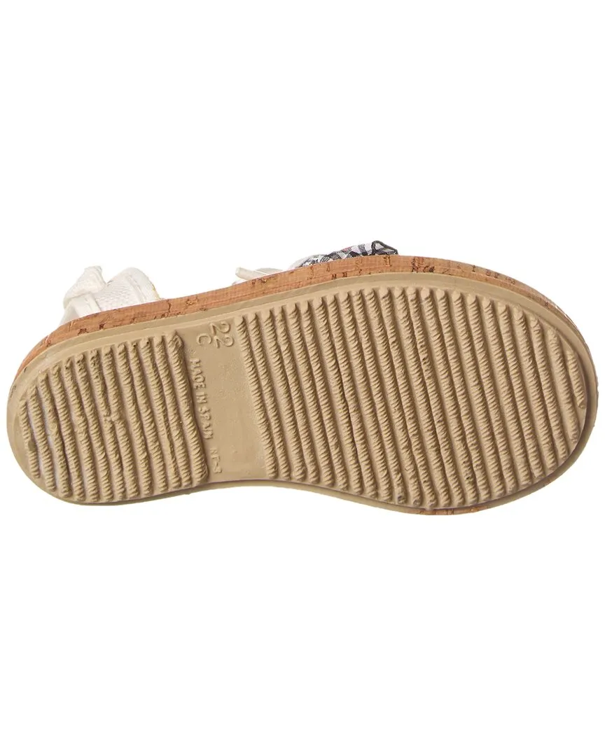 Cienta Valenciana Panama Fruncido Canvas Sandal
