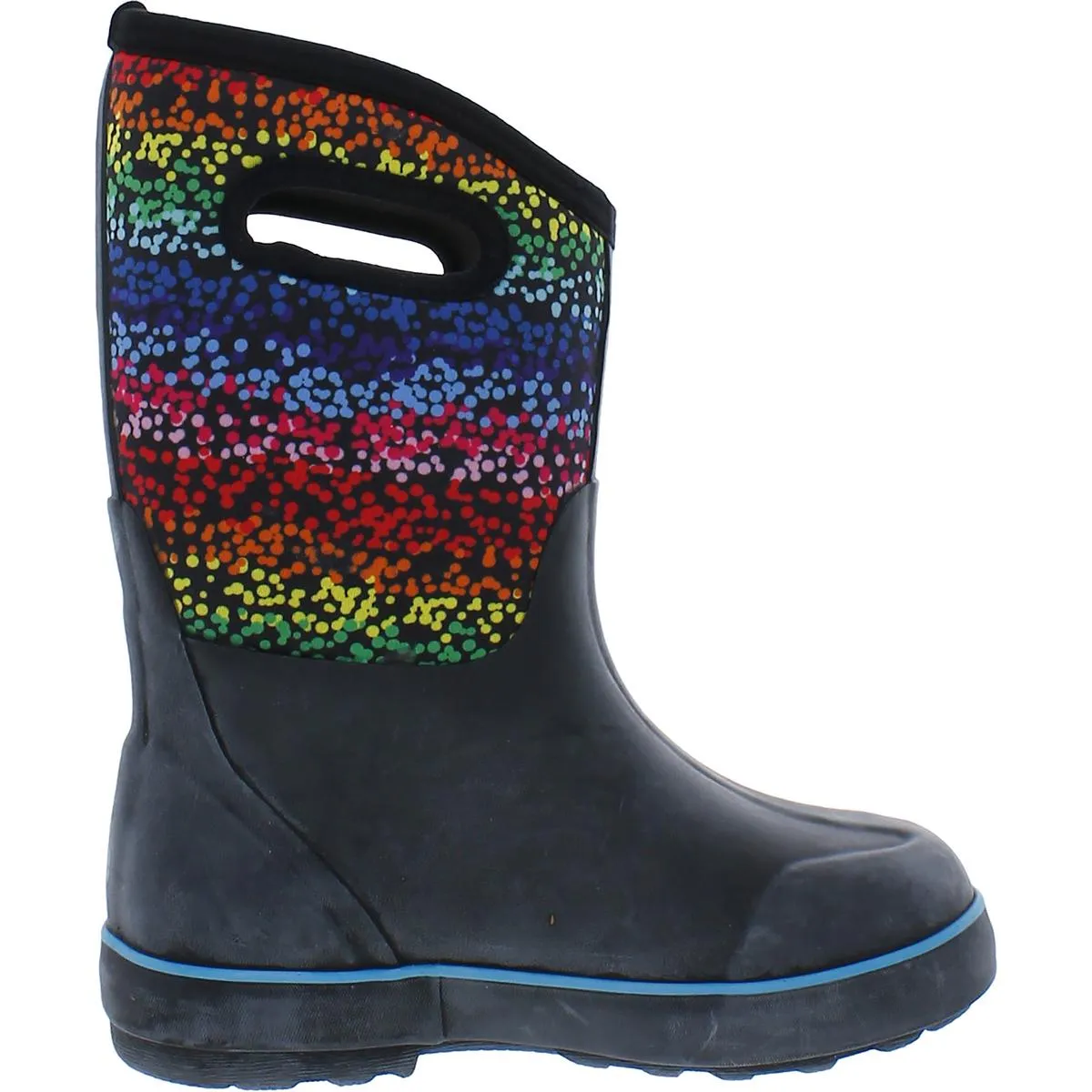 Classic II Rainbow Girls Big Kid Pull On Rain Boots