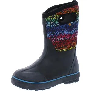 Classic II Rainbow Girls Big Kid Pull On Rain Boots