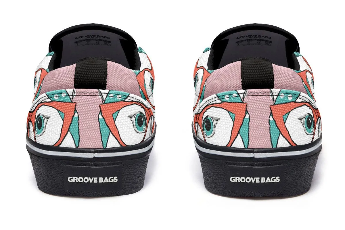Coffee Kitty Slip-On Shoes