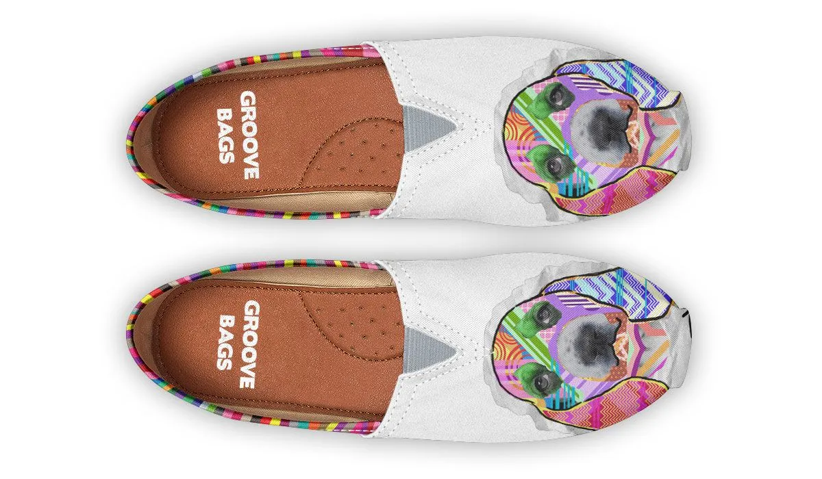 Collage Pup Basset Hound Casual Shoes