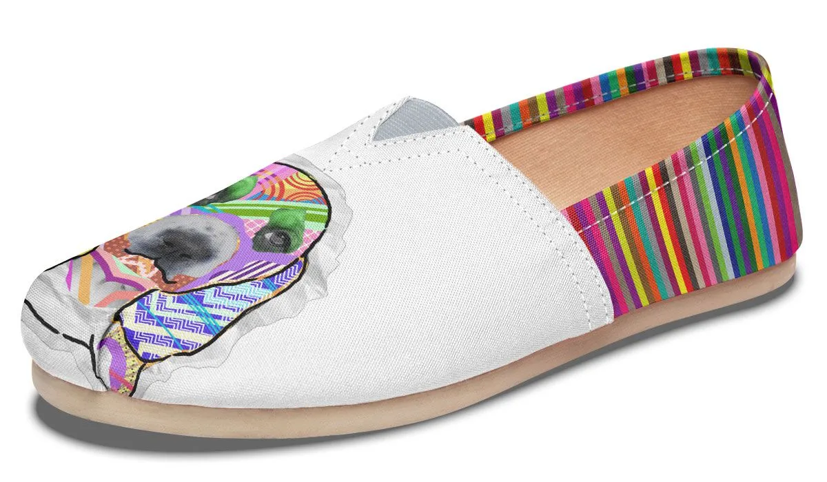 Collage Pup Basset Hound Casual Shoes