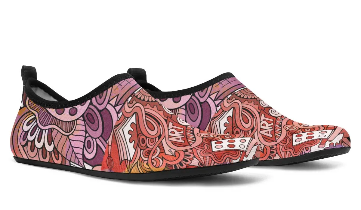 Colorful Art Aqua Barefoot Shoes
