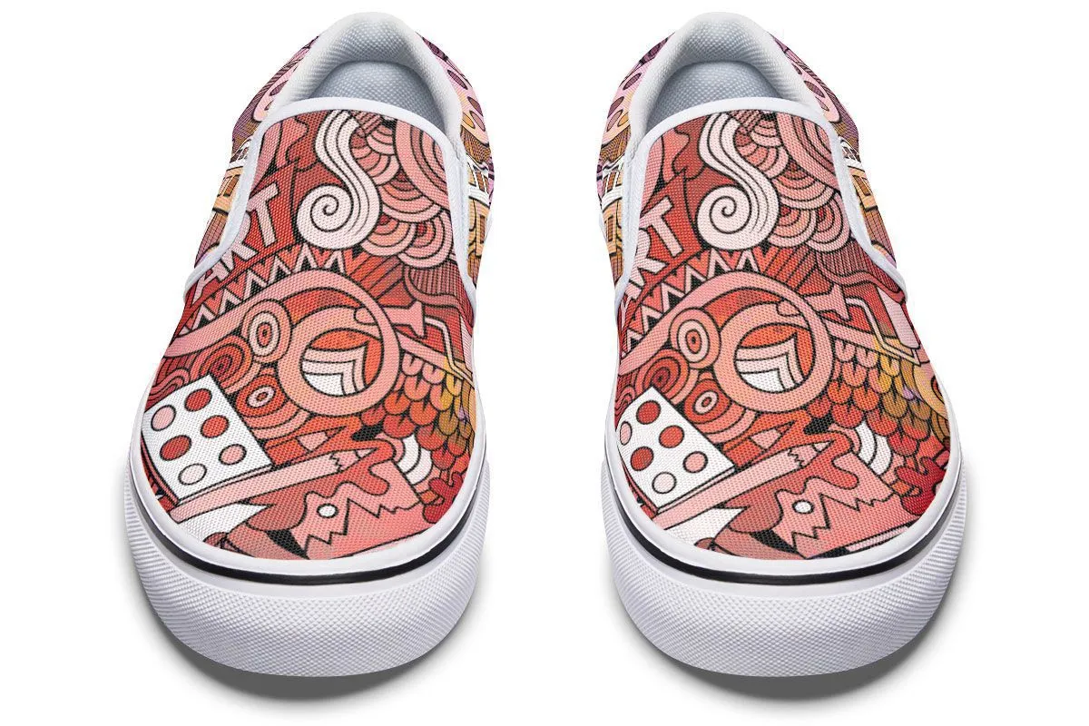 Colorful Art Slip-On Shoes