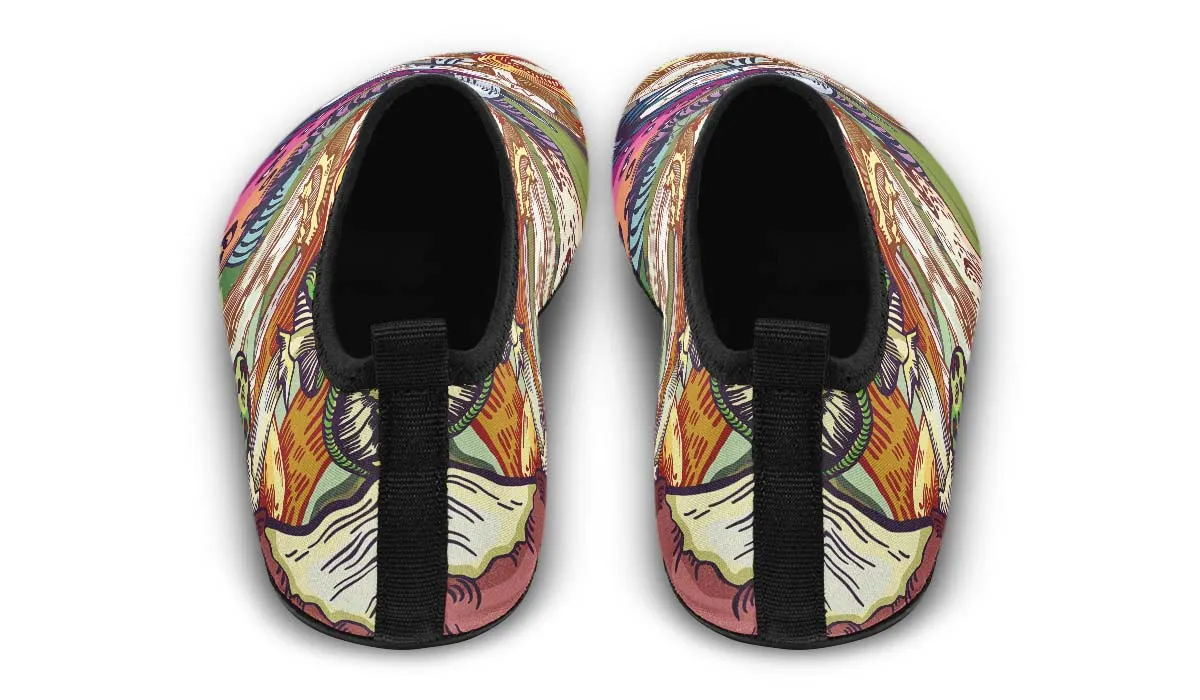 Colorful Mycology Aqua Barefoot Shoes