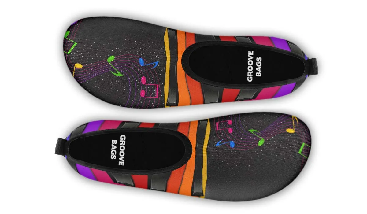 Colorful Piano Aqua Barefoot Shoes